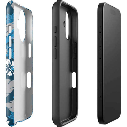 NFL Carolina Panthers Tropical Print iPhone 16 Plus Impact Case
